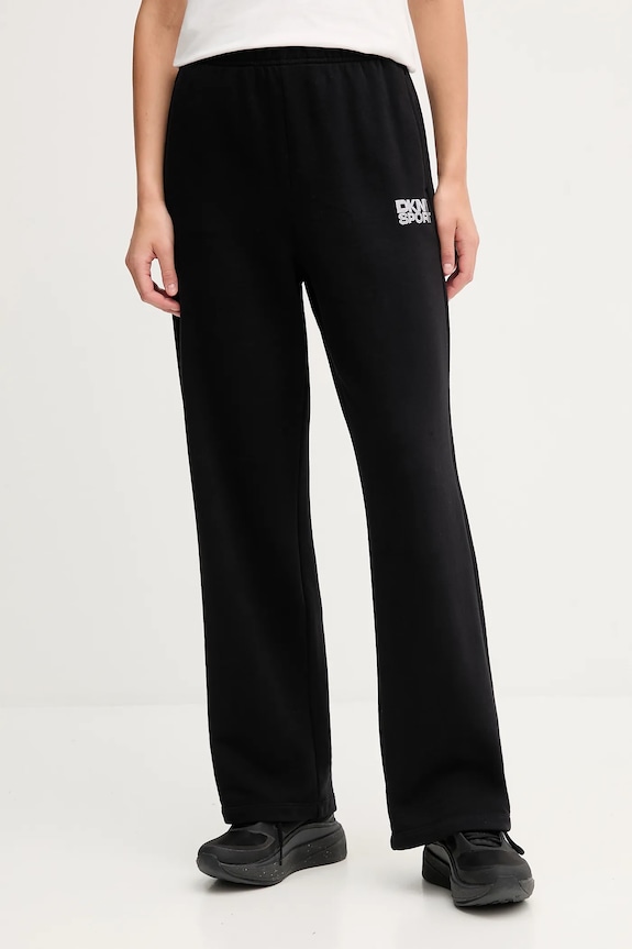 Бавовняні спортивні штани Dkny аплікація чорний DP5P3650