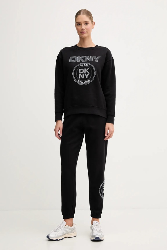 Dkny spodnie dresowe DP5P3667 czarny AW25