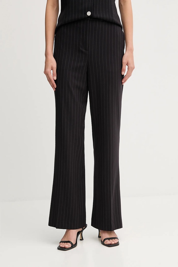 Dkny spodnie tkanina czarny UE5PS047