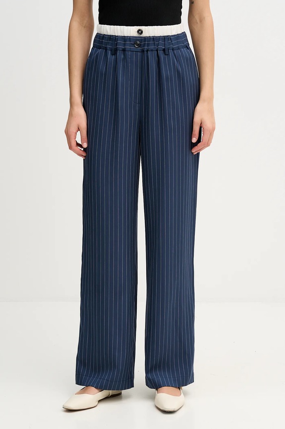 Sisley spodnie prosty granatowy 4GNKLF07H