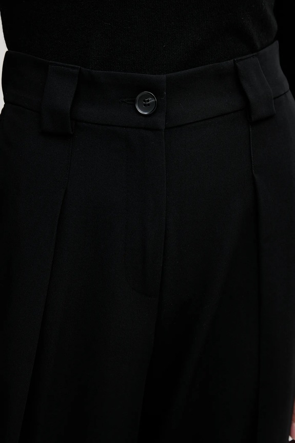 Sisley pantaloni negru 4KVXLF07C