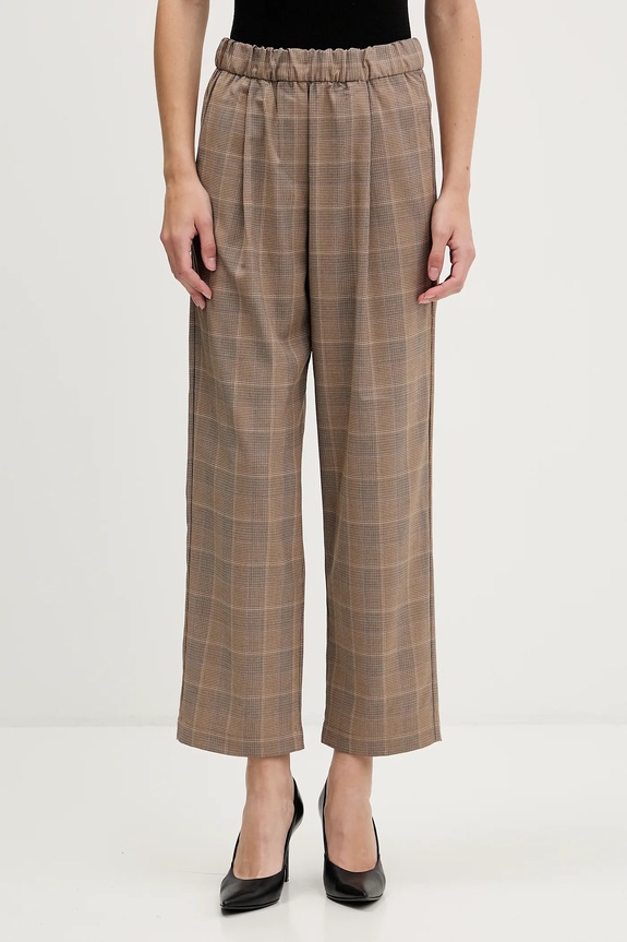 Sisley pantaloni alta beige 4L0SLF07I