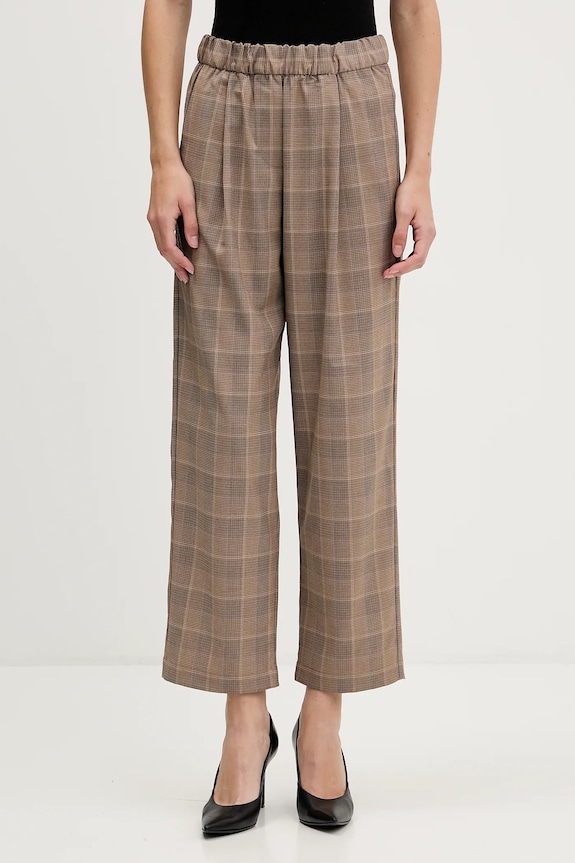 Sisley pantaloni alta beige 4L0SLF07I