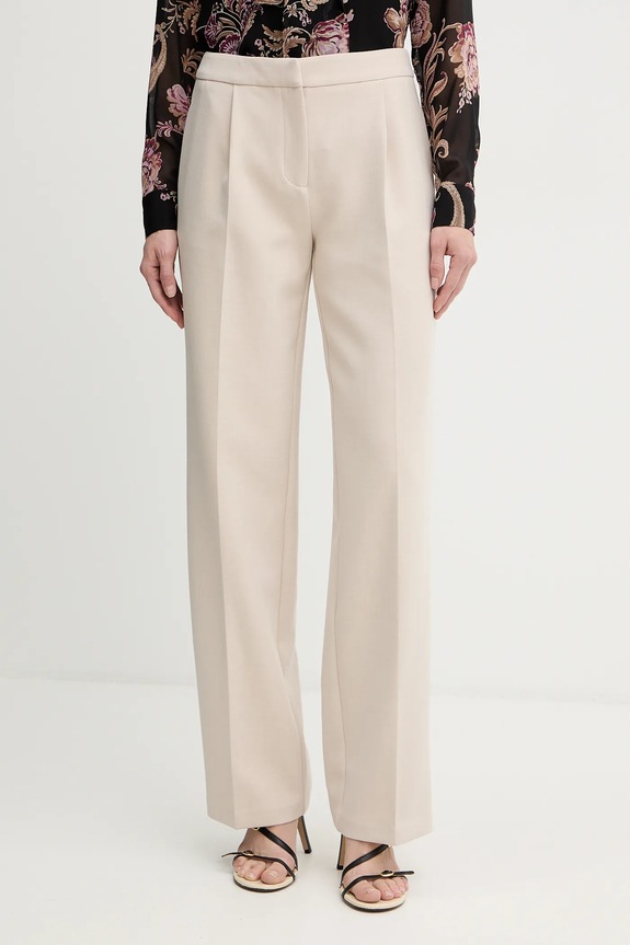 Marciano by Guess spodnie BESSY z elastanem beżowy 5BGB05.7346A