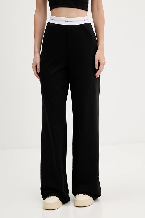 Calvin Klein Underwear pantaloni de trening din bumbac bumbac negru LV00QS7518