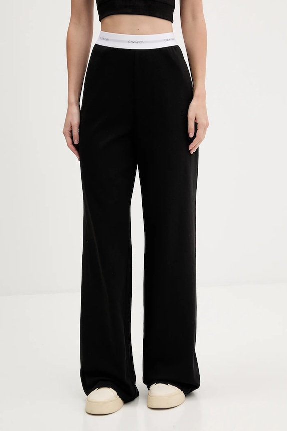 Calvin Klein Underwear pantaloni de trening din bumbac bumbac negru LV00QS7518