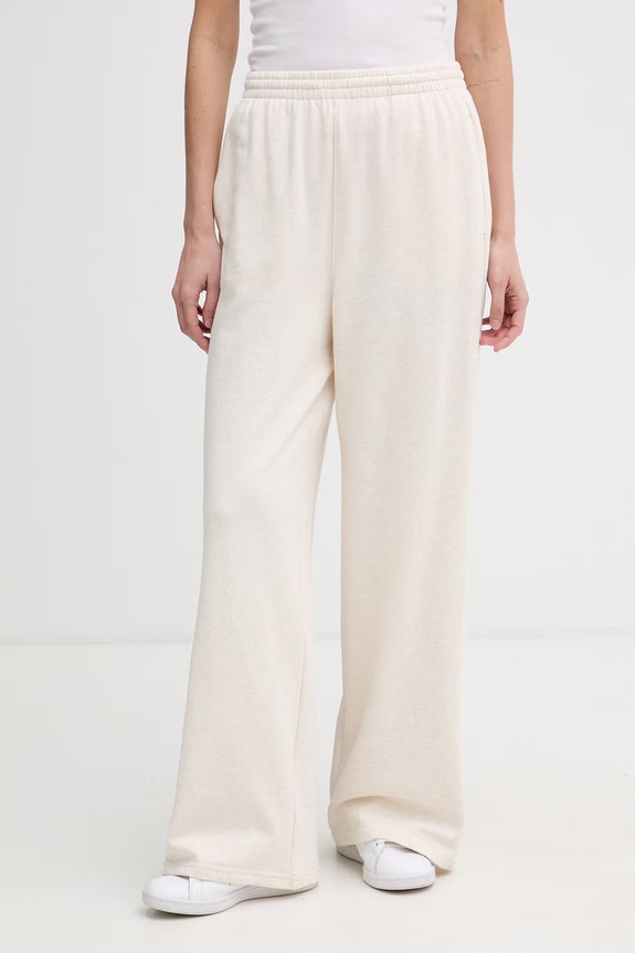 Tommy Hilfiger pantaloni de trening pentru femei, cu bumbac bej UW0UW06180