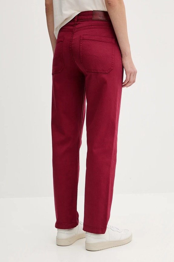 Odzież Pepe Jeans jeansy PL21000188 bordowy