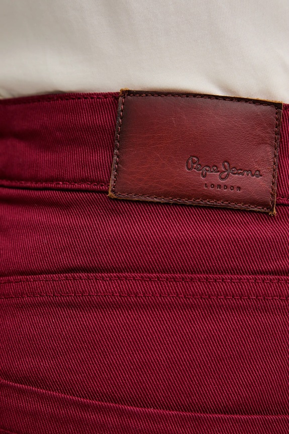 Pepe Jeans jeansy bordowy PL21000188