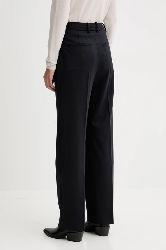 Îmbrăcăminte Tommy Hilfiger pantaloni cu lână WW0WW48352 bleumarin