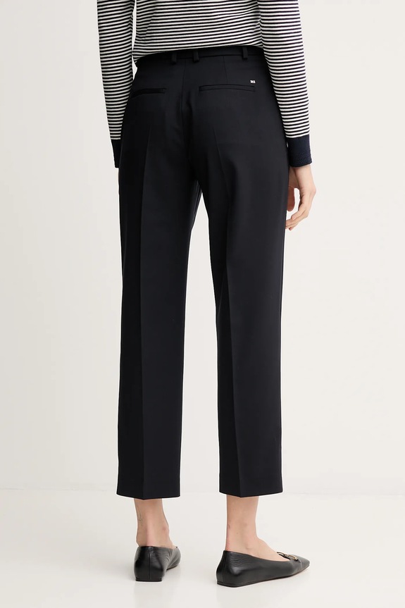 Oblečenie Nohavice s prímesou vlny Tommy Hilfiger WW0WW48353 tmavomodrá