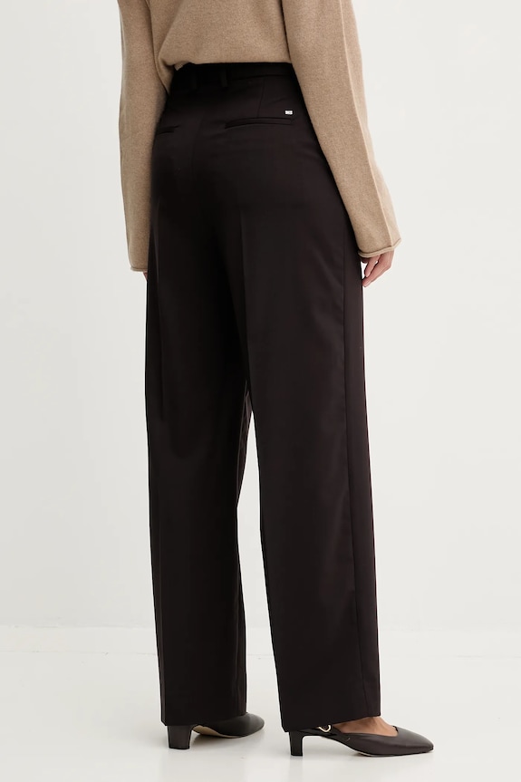 Abbigliamento Tommy Hilfiger pantaloni in lana WW0WW48362 granata