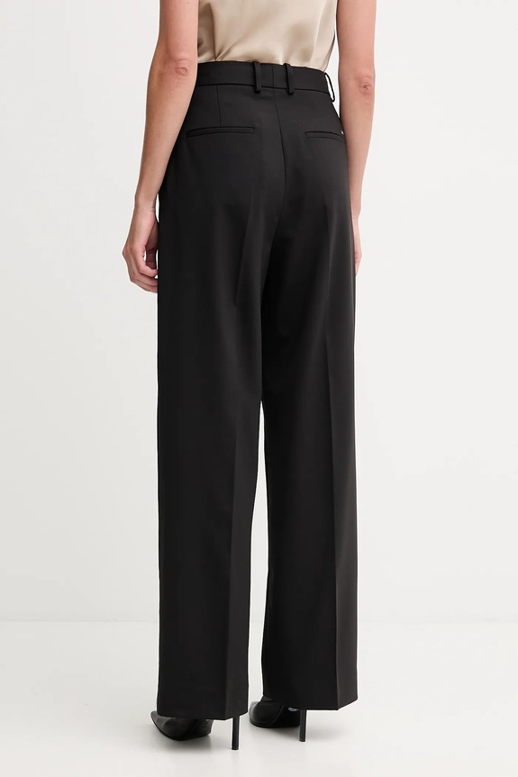 Îmbrăcăminte Tommy Hilfiger pantaloni de lână WW0WW48362 negru