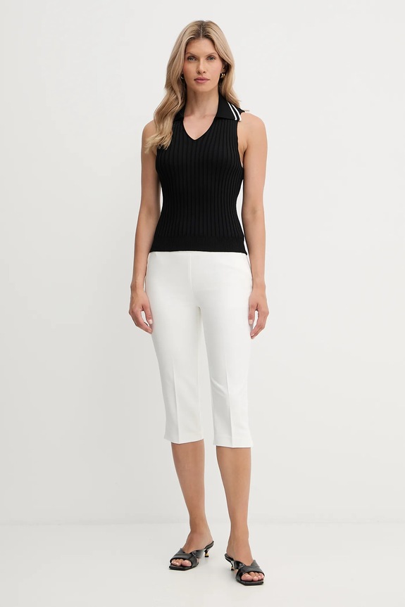 Morgan pantaloni PCAP.F alb AW25