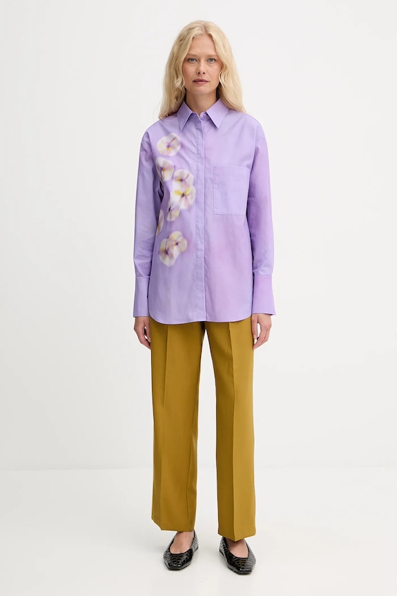 Παντελόνι Morgan PFIJA.F κίτρινο AW25