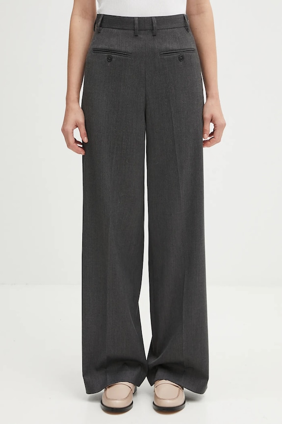 MM6 Maison Margiela wool blend trousers fabric gray S52KA0538.S47848.860M