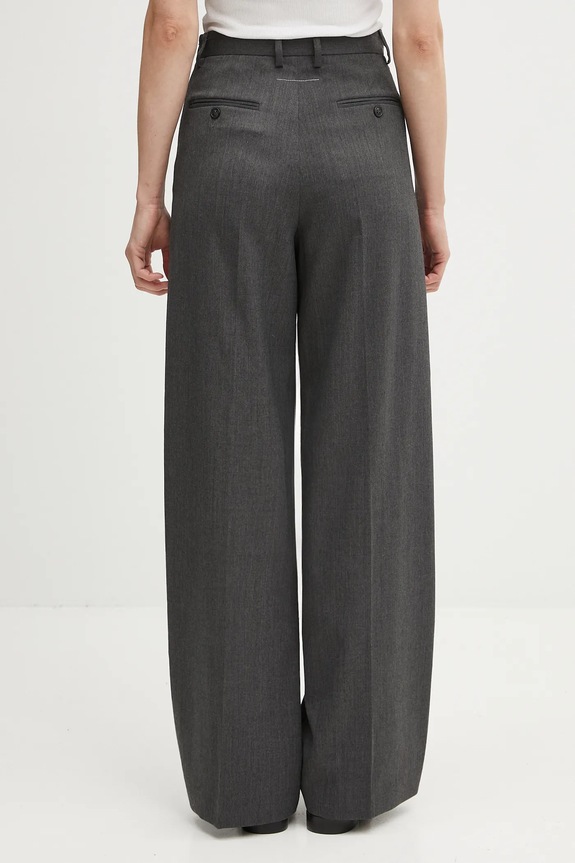 Clothing MM6 Maison Margiela wool blend trousers S52KA0538.S47848.860M gray