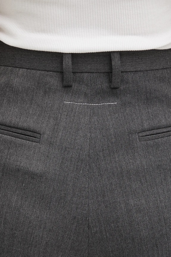 Vlnené nohavice MM6 Maison Margiela S52KA0538.S47848.860M sivá
