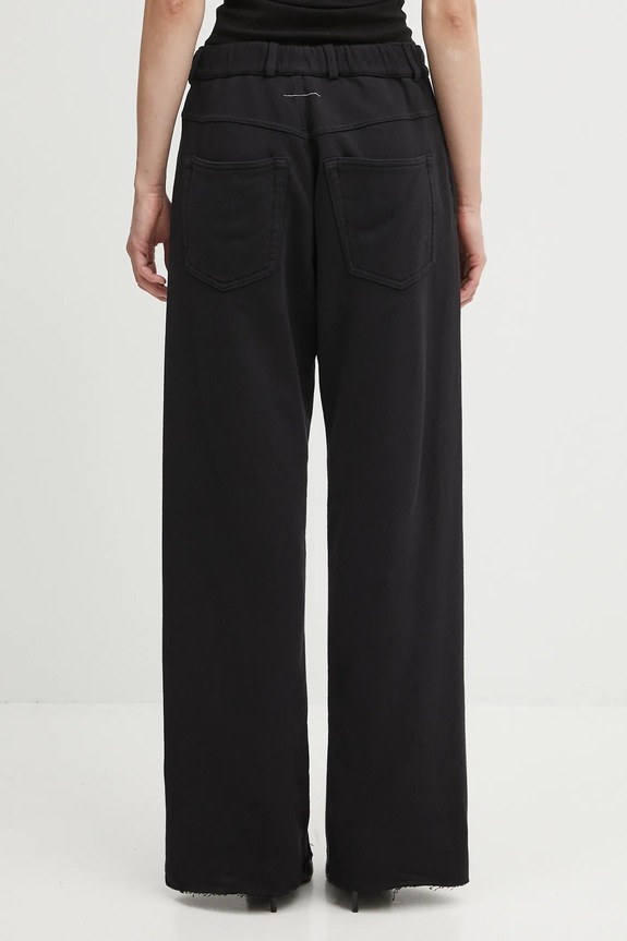 Ruházat MM6 Maison Margiela pamut melegítőnadrág S52KA0548.M25014.900 fekete