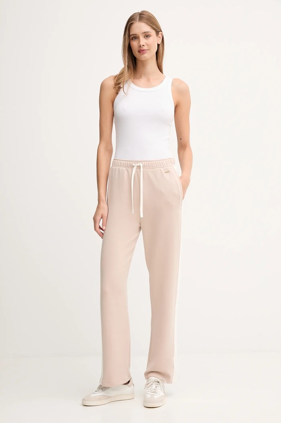 Tepláky BOSS Twin_Pants 50550717 béžová AW25