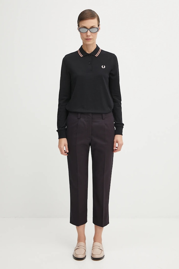Vlnené nohavice Kenzo Weave Cropped FF62PA0939ID