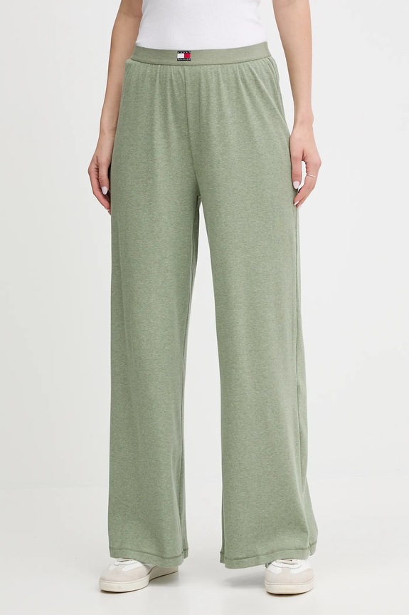 Tommy Hilfiger spodnie dresowe z elastanem zielony UW0UW06069