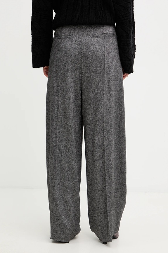 Îmbrăcăminte BOSS pantaloni din lână Telda 50548212 gri