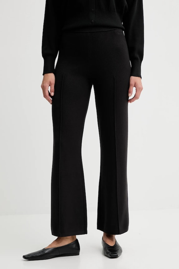 Nohavice Calvin Klein pletenina čierna LV044D368G