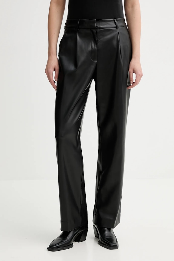 Nohavice Calvin Klein látka čierna LV044D666G