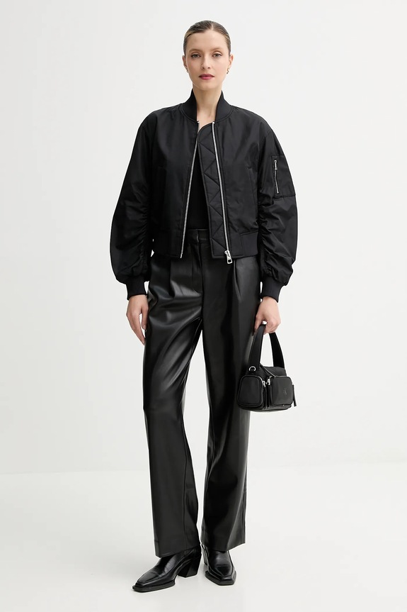 Nohavice Calvin Klein LV044D666G čierna AW25
