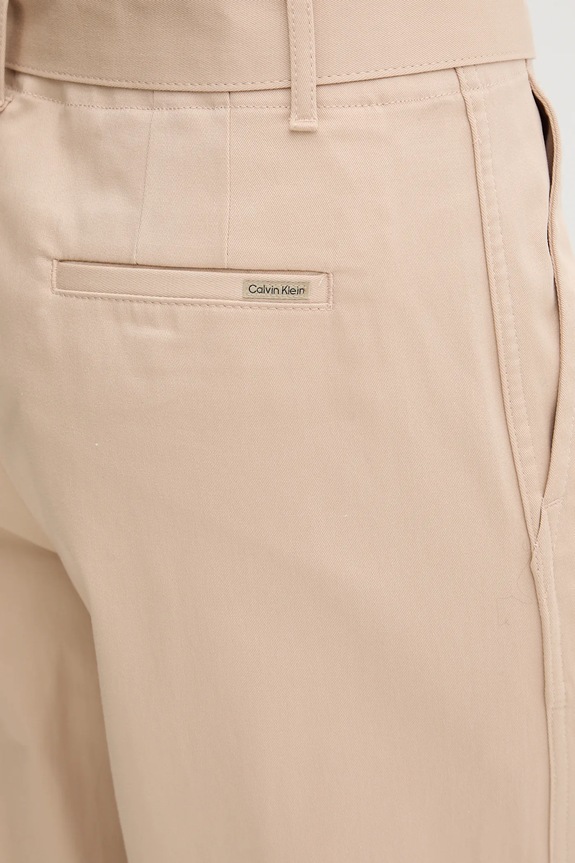 Kalhoty Calvin Klein Jeans béžová LV044D639G