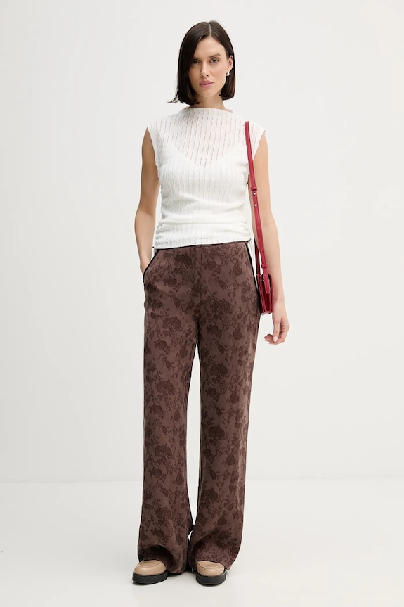 Hoss Intropia spodnie 6542835 brązowy AW25