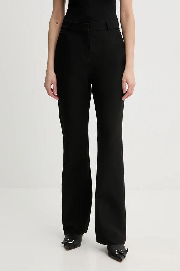 Hlače Coperni Boyfriend bez uzorka crna COPP117F3004