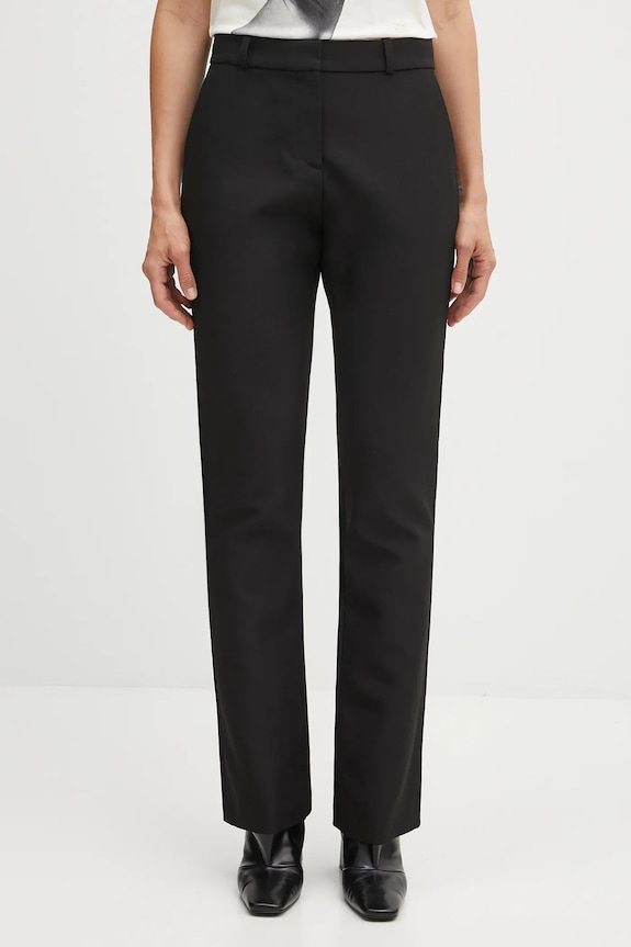 Coperni trousers Boyfriend plain black COPP117F3004