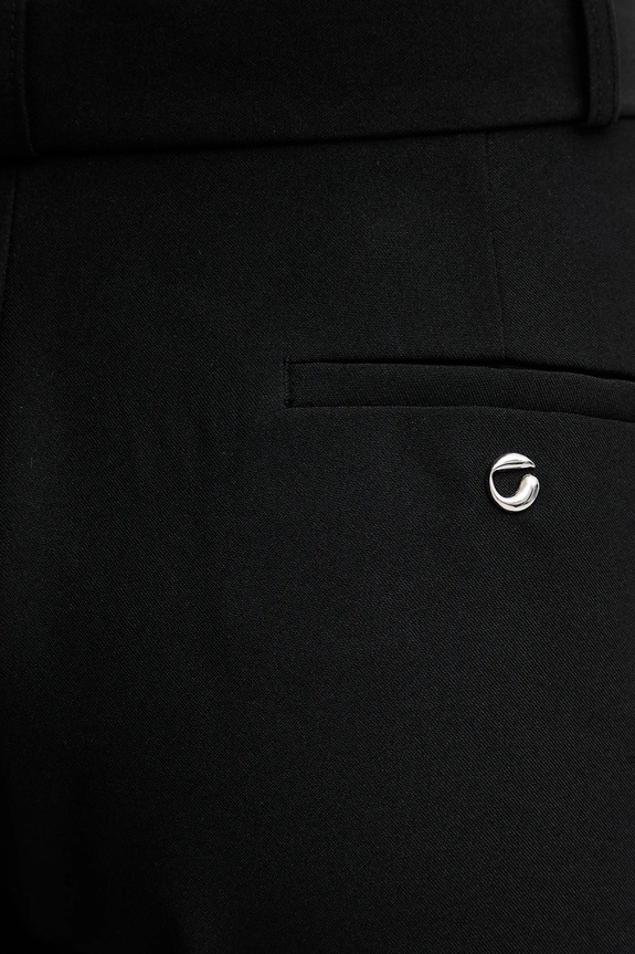 Hlače Coperni Boyfriend crna COPP117F3004