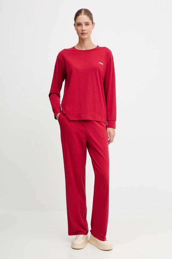 Nohavice HUGO HUGO ID PANTS 50555624 červená AW25