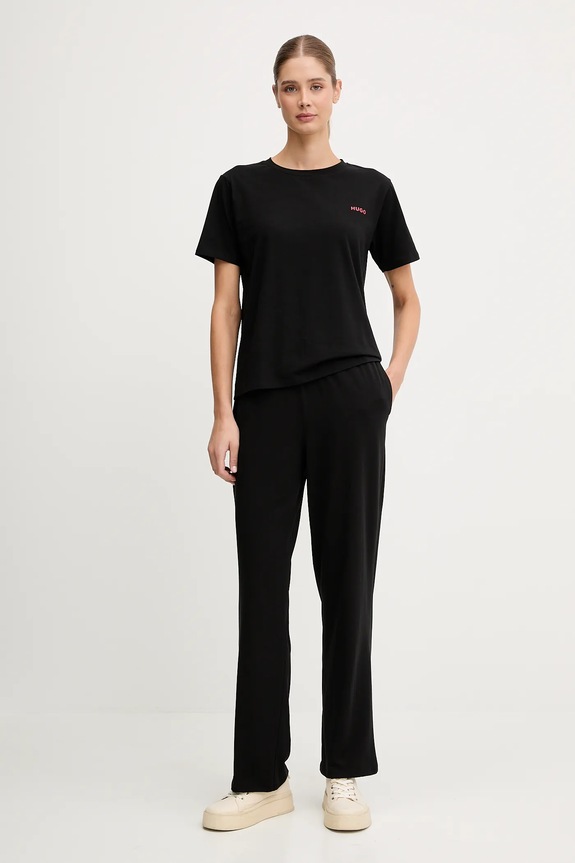 Nohavice HUGO HUGO ID PANTS 50555624 čierna AW25