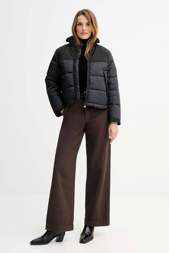 Bavlnené nohavice G-Star Deck 2.0 high loose Chino D26432.E078 hnedá AW25