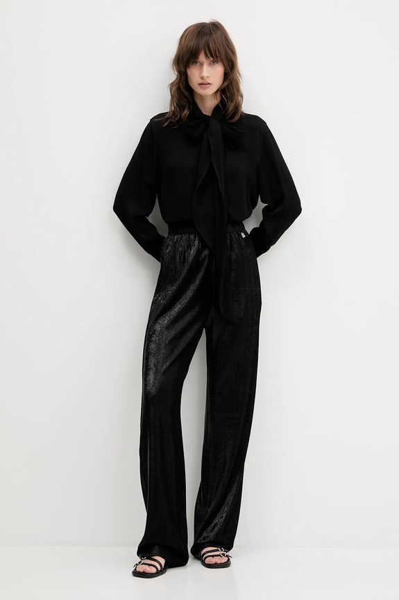 HUGO pantaloni Hiresa-1 50548404 negru AW25