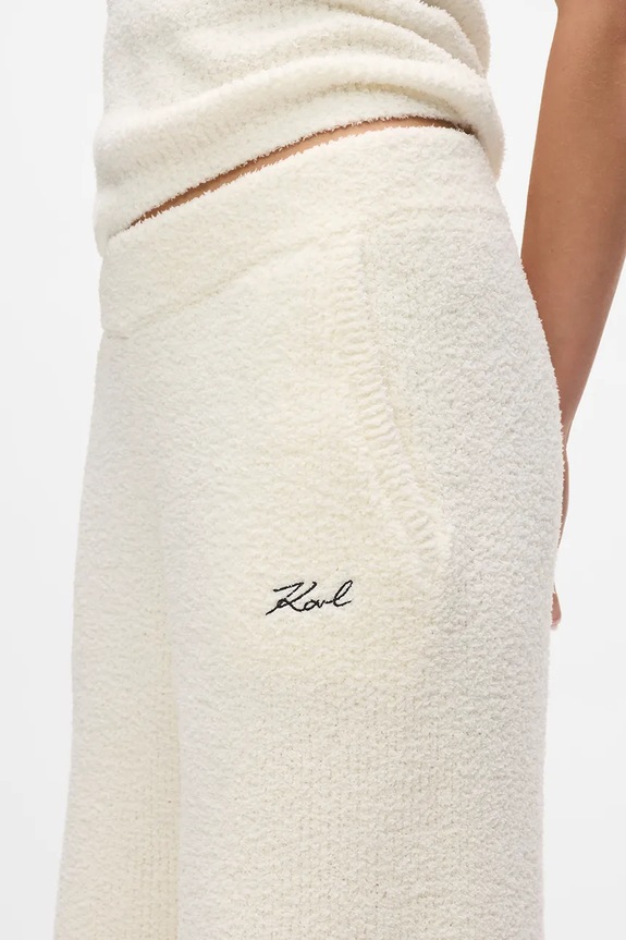 Спортивні штани Karl Lagerfeld A4W44005 бежевий AW25