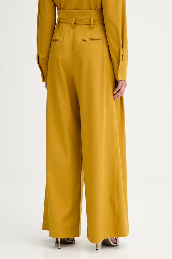 Îmbrăcăminte ISABELLE BLANCHE pantaloni din lână IS25FW.P036.T002 galben