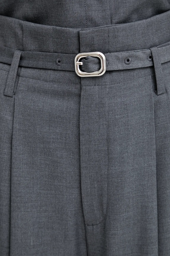 ISABELLE BLANCHE pantaloni din lână gri IS25FW.P036.T002