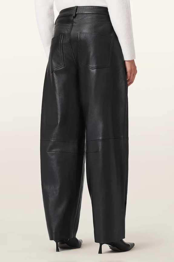 Kožené nohavice AllSaints JETT W026TD