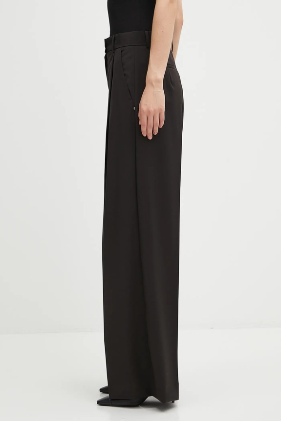Sportmax pantaloni in lana VELA 2522136021600 marrone AW25