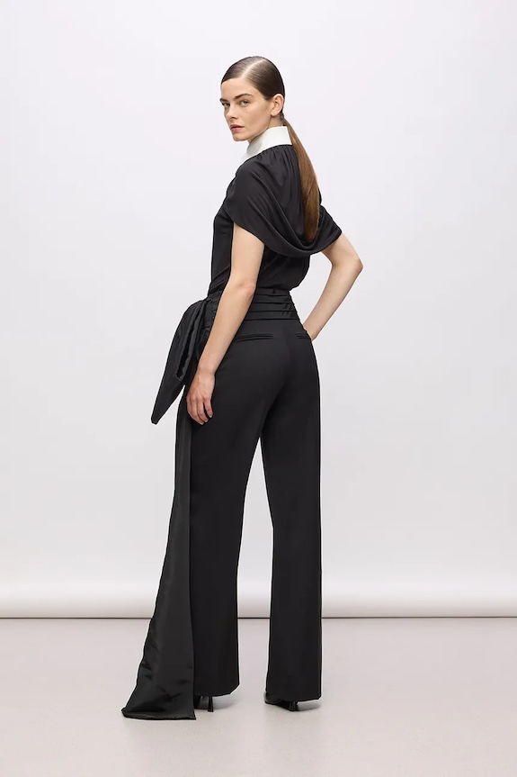Παντελόνι Karl Lagerfeld Studio A4W10131 μαύρο AW25