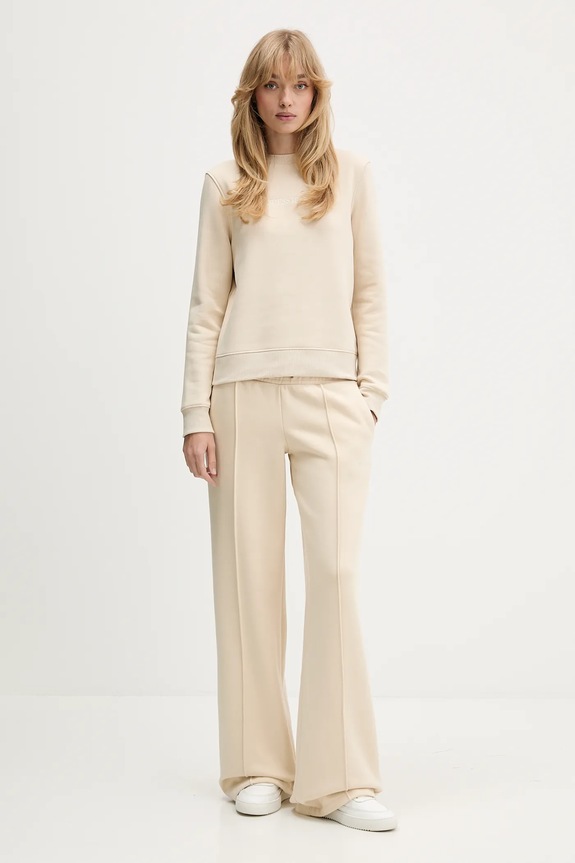 Guess Jeans spodnie dresowe W5BB04.KC811 beżowy AW25