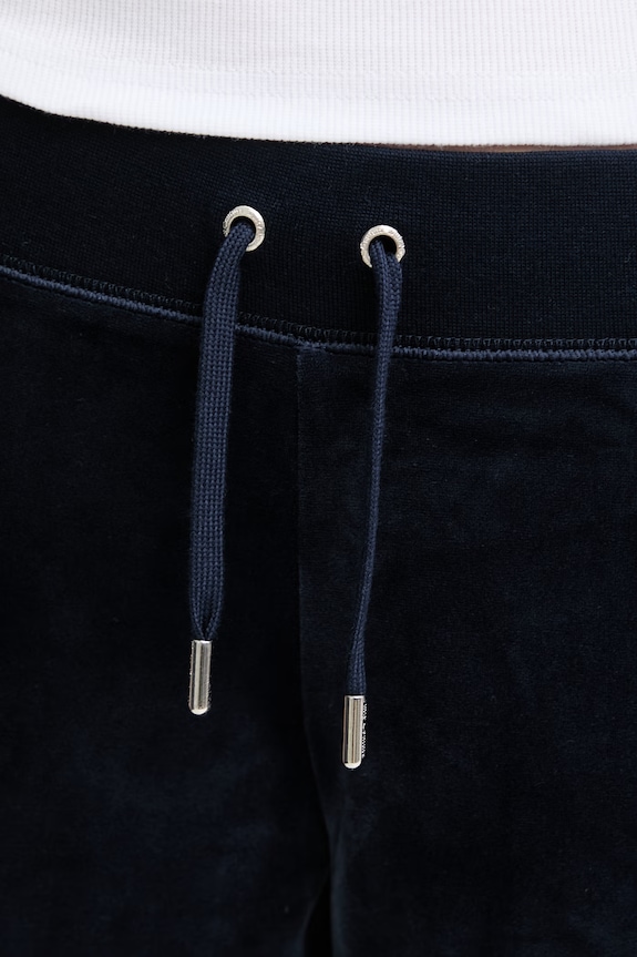 Juicy Couture de damă din bumbac YUKA WIDE LEG bleumarin JCBBJ225803