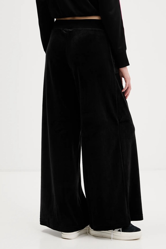 Odjeća Juicy Couture za žene od pamuka YUKA WIDE LEG JCBBJ225803 crna