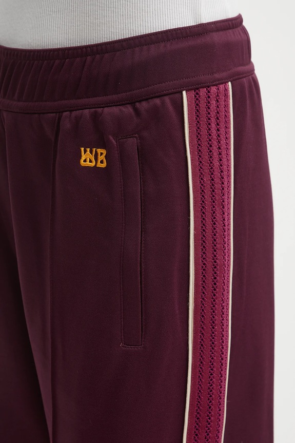 Tepláky Wales Bonner Mantra Track Pants burgundské WA25JE02.JE10.350