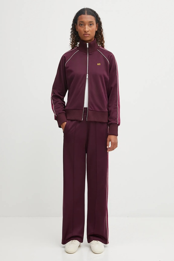 Tepláky Wales Bonner Mantra Track Pants WA25JE02.JE10.350 burgundské